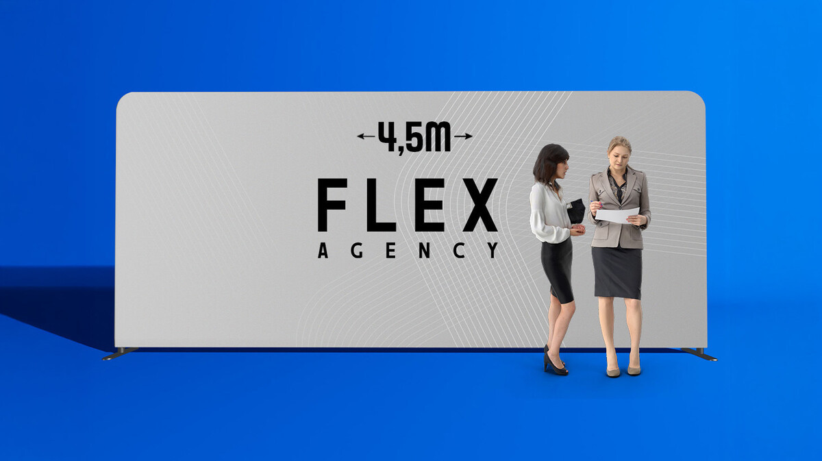 ŚCIANKA REKLAMOWA PROSTA 450X228